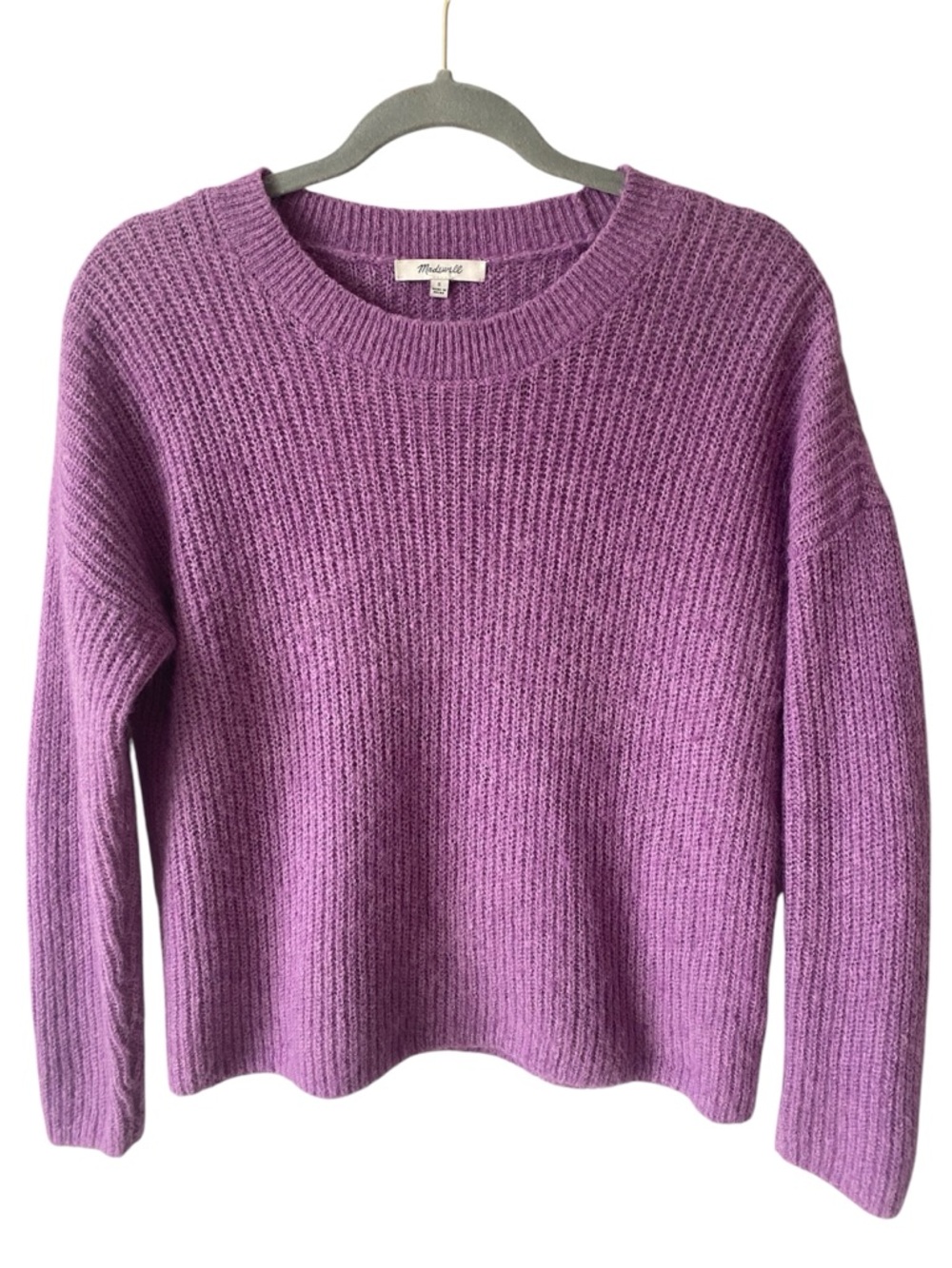 MADEWELL Ribbed Crewneck
Alpaca Blend Sweater in Heather
Amethyst - Picture 3 of 10